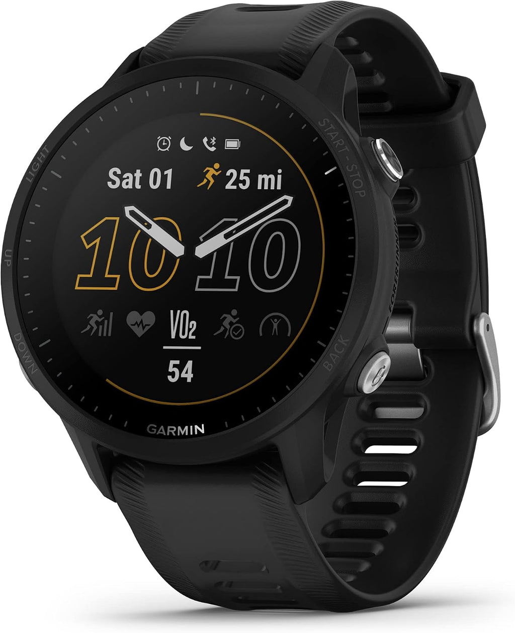 Garmin Forerunner® 955, GPS Running Smartwatch, Tailored to Triathletes, Long-Lasting Battery, Black (Renewed)