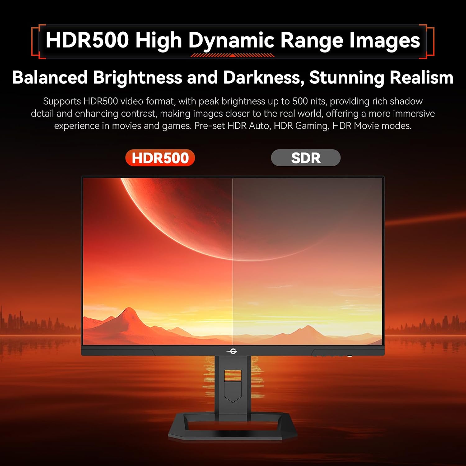 TITAN ARMY 24.5 Inch QHD 2560 x 1440p 240Hz Fast IPS Gaming Monitor,Adaptive-Sync 1ms 126% sRGB P2510S, Black