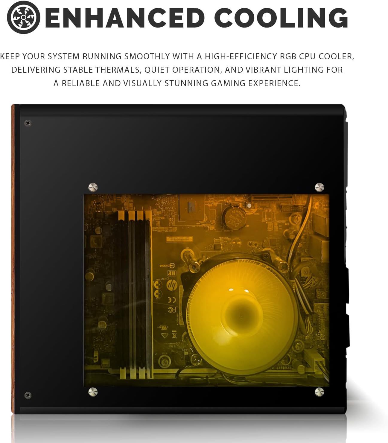 HP Full Light Gaming PC Desktop Computer – AMD Pro A10-9700,RX 550 Graphics,8GB RAM,512GB SSD,Dual 27 Inch Curved Monitor,RGB Keyboard with AI Copilot,Mouse,WiFi,RGB Headphone,Windows 11(Renewed)