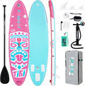 FunWater 8'/10'/10'6'/11'6' Inflatable Stand Up Paddle Board with Premium SUP Paddleboard Accessories, Wide Stable Anti-Slip EVA Deck,Paddle Boards for Adults & Youth of All Skill Levels