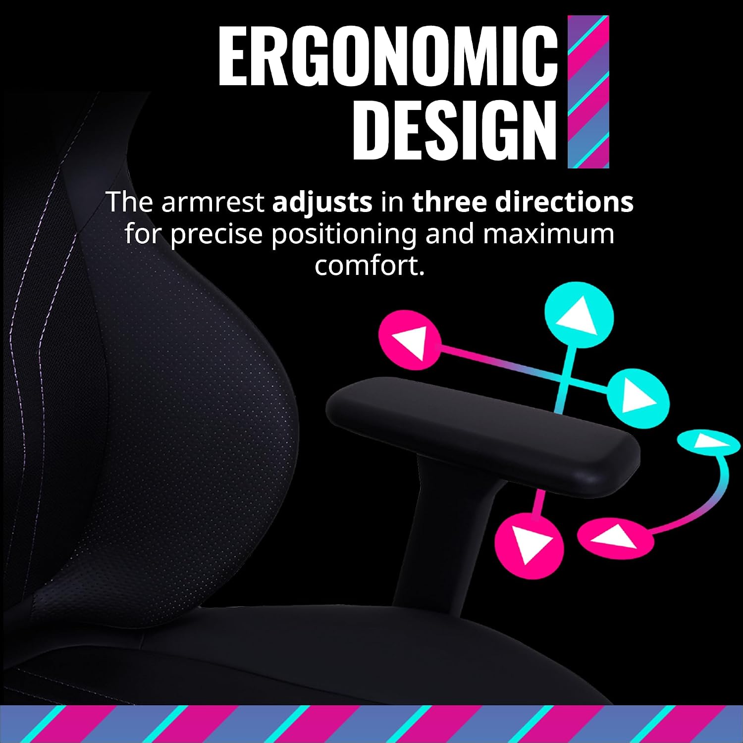 Cooler Master Hybrid 1 Ergonomic Gaming Chair MuscleFlex® Mesh, Cold-Molded Foam, Steel Frame | Aluminum Base. 180 Reclining, Adjustable Lumbar Support | Gas Lift, 360° Swivel for PC Game | Office