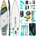 11'6' Inflatable Stand Up Paddle Boards, Premium SUP Accessories, Non-Slip Comfort Deck for Youth & Adults
