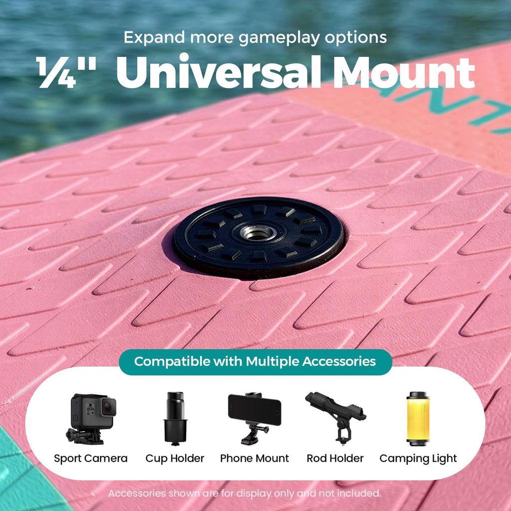 10'6'/11'Wide Inflatable Stand Up Paddle Board for Adults & Youth of All Skill Levels, with Premium SUP Paddleboard Accessories, Anti-Slip EVA Deck