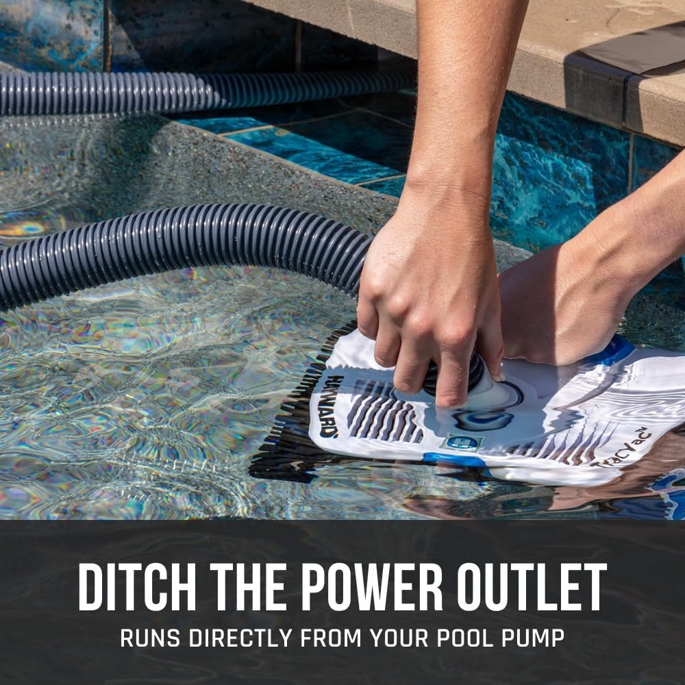 Hayward TracVac Pool Vacuum for Inground Pools Suction Pool Cleaner (Easy Install, No Batteries Needed with 38.83 Ft Hose and Install Kit)