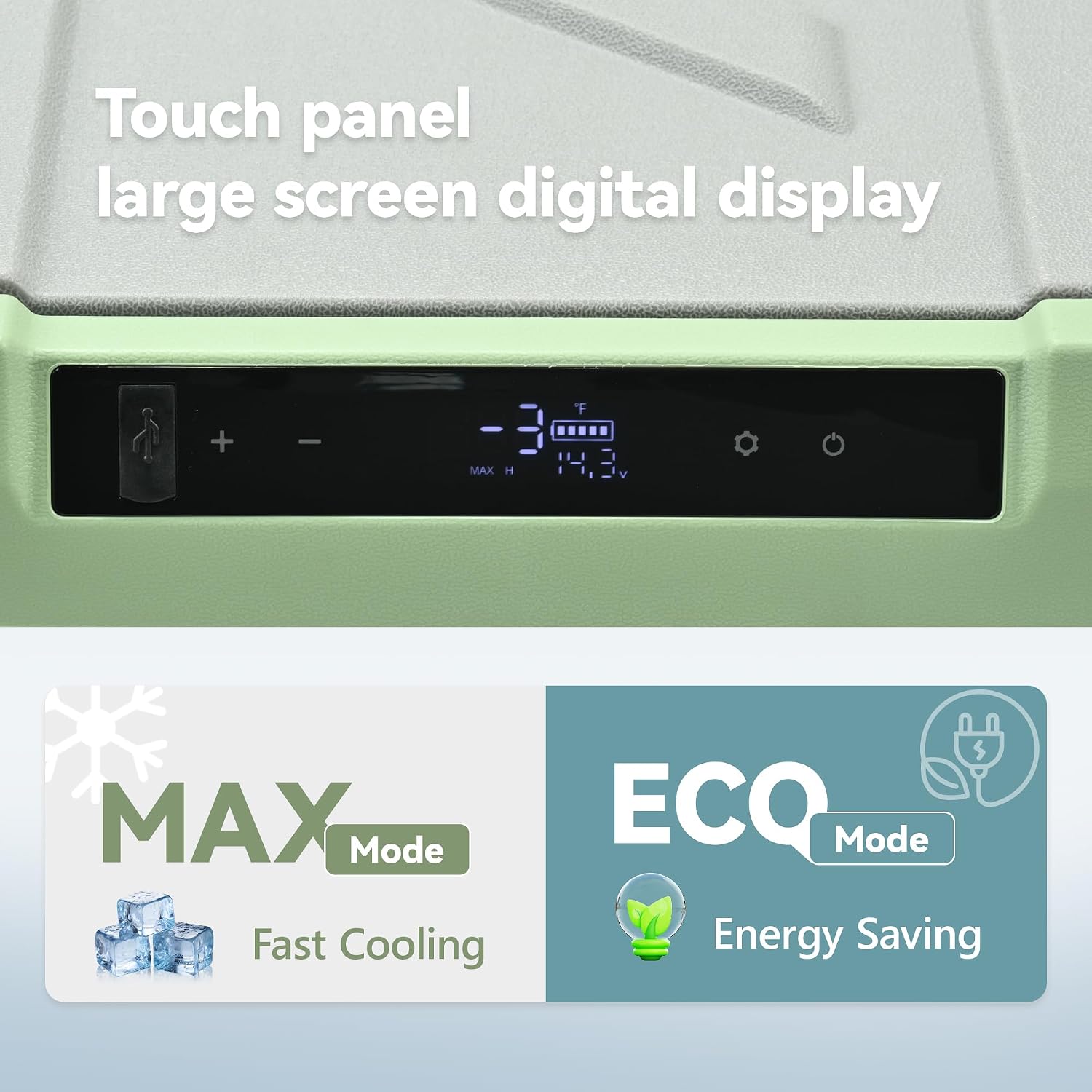 EUHOMY 12 Volt Refrigerator, 48QT Electric Cooler Usable Battery, Car Refrigerator 0℉~68℉, 12V Fridge 12/24V DC 110-240V AC, Portable Freezer with Wheels for Camping, Travel, Truck, Outdoor