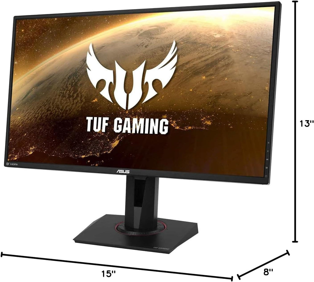 ASUS TUF Gaming VG27AQ HDR Gaming Monitor - 27 Inch WQHD (2560 x 1440), IPS, 155Hz*, ELMB Sync, G-SYNC Compatible, Adaptive-sync, 1 ms (MPRT), HDR10, Black