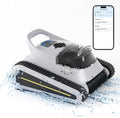 (2024 New) Robotic Pool Vacuum, Cordless Robotic Pool Cleaner for Inground Pools, Wall and Waterline Cleaning, Powerful Suction and Replaceable Battery, 150 min Battery Life for Pool Up to 1614 Sq.ft