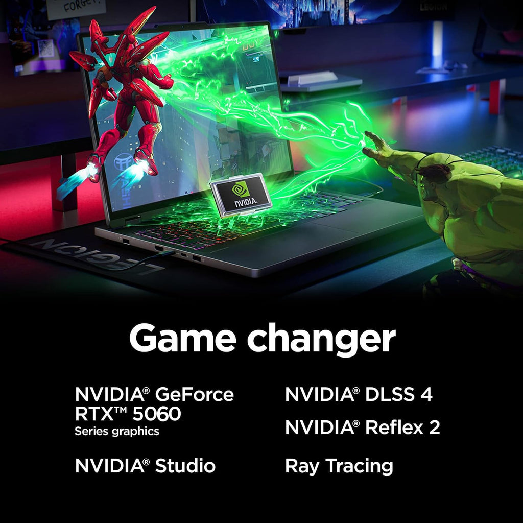 Lenovo Legion 5 Pro 5i Gen 10 Gaming Laptop (16' 2.5K OLED G-SYNC 165Hz, NVIDIA RTX 5060 8GB, Intel Core Ultra 7 255HX, 64GB DDR5 RAM, 2TB SSD), 24-Zone RGB Backlit, Wi-Fi 7, 5MP Webcam, Win 11 Home