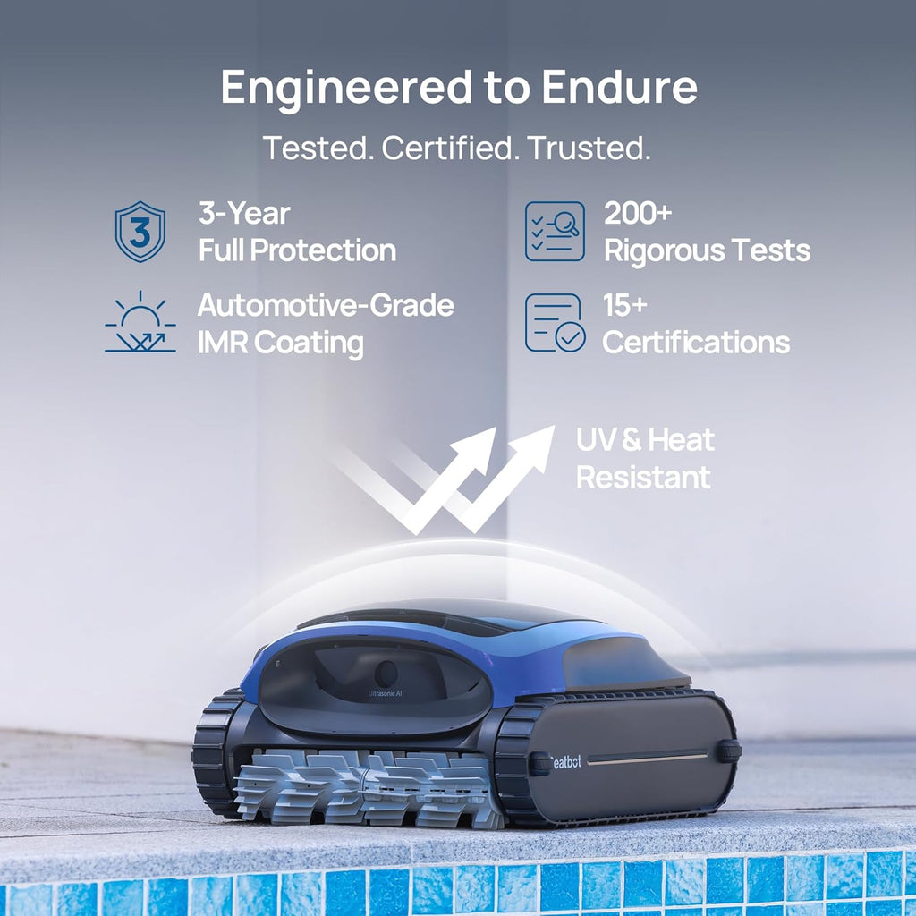 Beatbot AquaSense 2 Cordless Robotic Pool Vacuum Cleaner, Smart Surface Parking, Double-Pass Waterline Scrubbing, Cleans Floor, Walls and Waterline