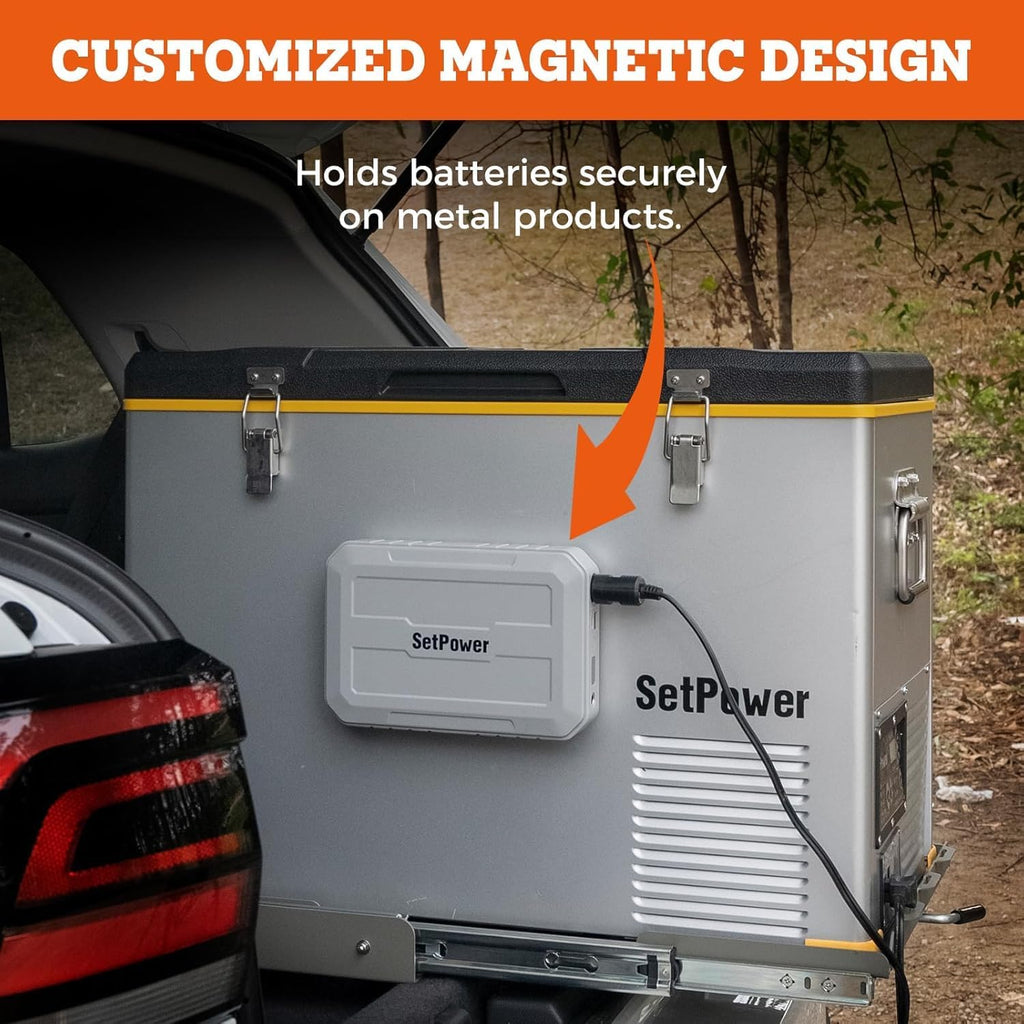 Setpower RF30 12 Volt Car Refrigerator With PG216WH,32QT(30L) 12V Fridge Freezer,Portable Electric Coolers for Car,Camping,Vehicles,RV,SUV,Travel