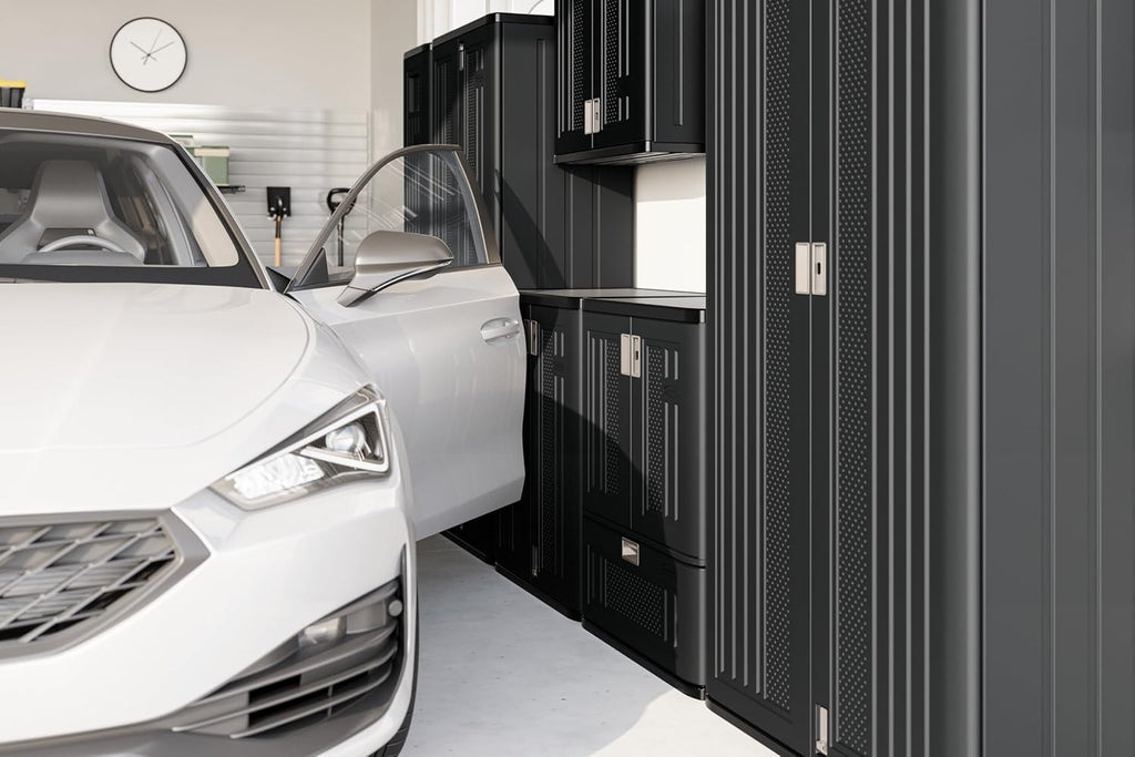 Suncast Mega Tall Storage Cabinet, Black