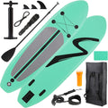 TLSUNNY 11FT Inflatable Stand Up Paddle Board, 3 Fins Paddleboard with Full SUP Accessories for All Skill Levels, Portable Two-Way Hand Pump and Carry Bag, 400LBS
