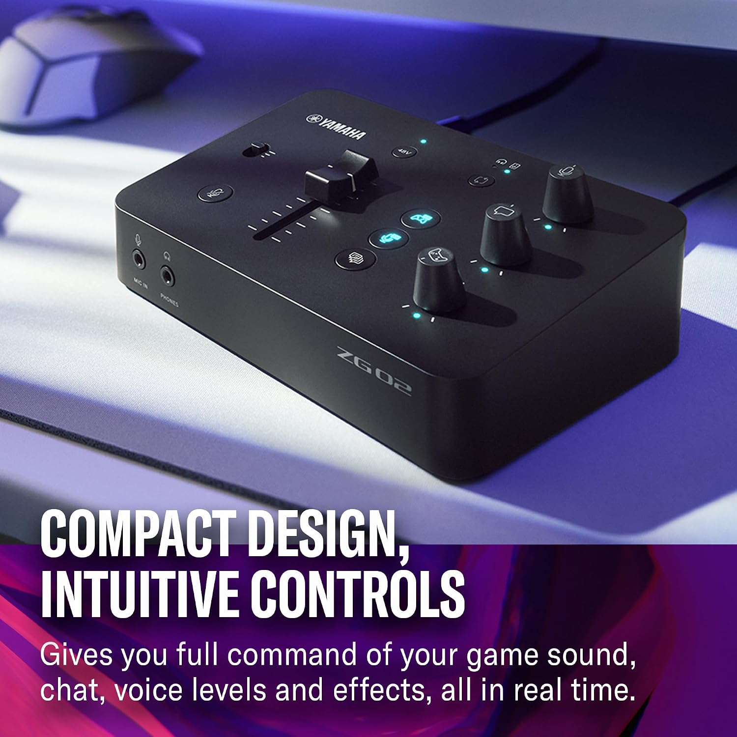 Yamaha ZG02 Gaming Mixer for Voice Chat and Game Streaming