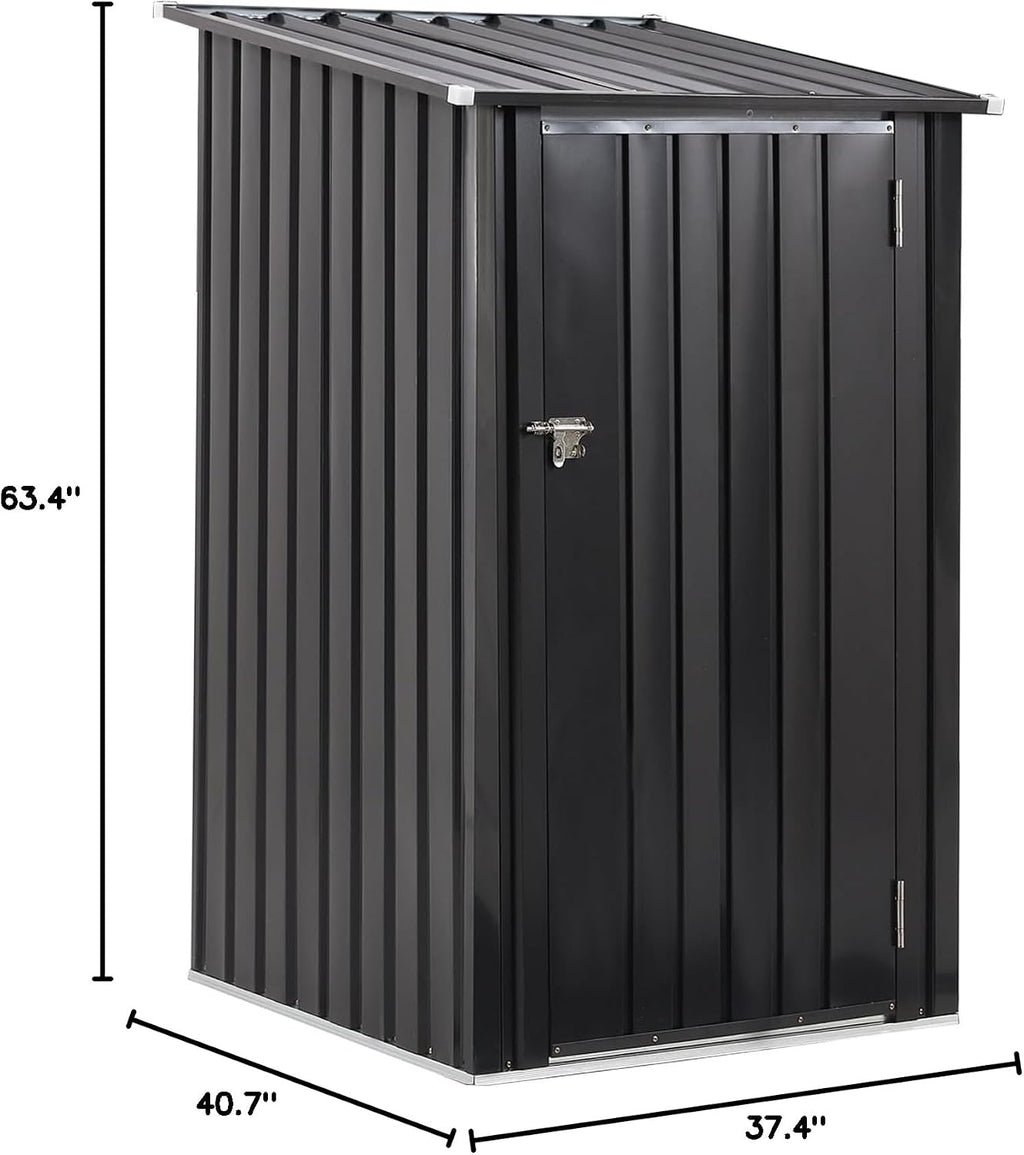 Outdoor Firewood Racks 3FT x 3 FT, Firewood Storage Shed, Wood Sheds, Firewood Shelter with Single Lockable Door