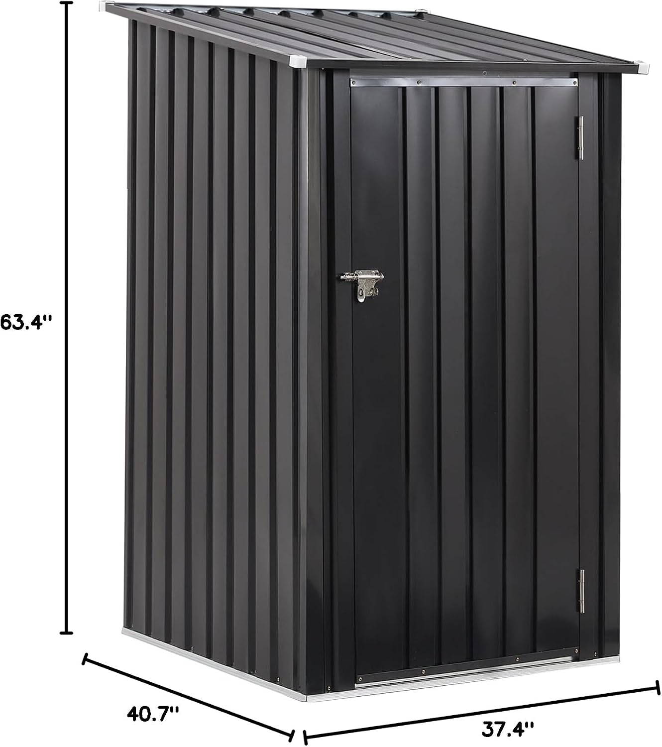 Outdoor Firewood Racks 3FT x 3 FT, Firewood Storage Shed, Wood Sheds, Firewood Shelter with Single Lockable Door