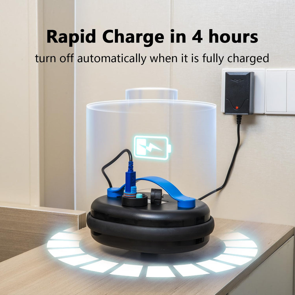 8streme Black Pearl Ultra Robotic Pool Cleaner – Battery-Powered Inground Vacuum for Pools Up to 10 Ft Deep – Wall Climber – 150 Min Runtime – 7 Quart Top Load Filter – 2-Year Warranty