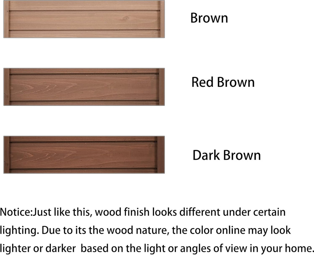 Outdoor Potting Bench Table, Farmhouse Wooden Garden Workstation with 2 Drawers, Cabinet and Open Shelves for Backyard, Mudroom, Brown