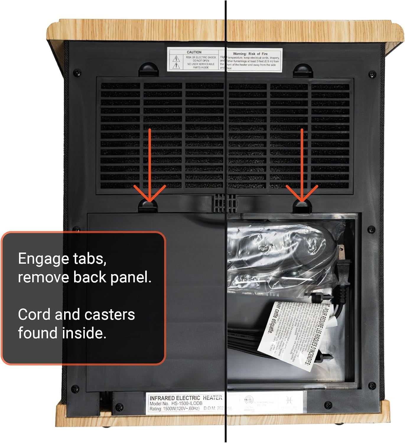 Heat Storm HS-1500-ILODG Cabinet Heater, 15' H x 13.5' W x 11' D, Gray