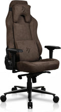 Arozzi Vernazza Supersoft Upholstery Material has a Unique Velvety Texture that is Fluid-Repellant and Breathable with Memory Foam Lumbar Support and 4D Armrest for Office and Gaming Chair - Brown