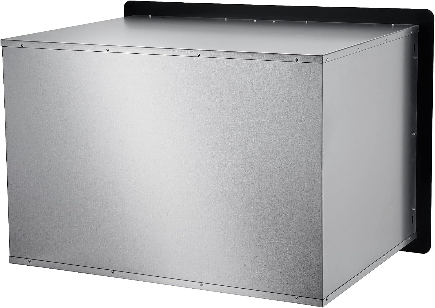 Stanbroil Double Door Dry Storage Pantry - 30-Inch Access Door Black Steel Cabinet Storage for Outdoor Kitchen, BBQ Island, Patio Grill Station