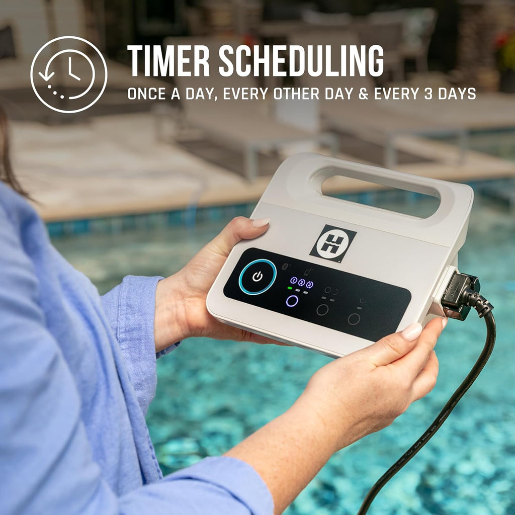 Hayward The Pool Cleaner R130 Robotic Cleaner (2024 New) Dual Scrubbing Brushes, Tangle-Free Cable, Top Load Easy Clean Basket, Smart Navigation, Fine/Ultra Fine Filters for In-Ground Pools up to 50ft