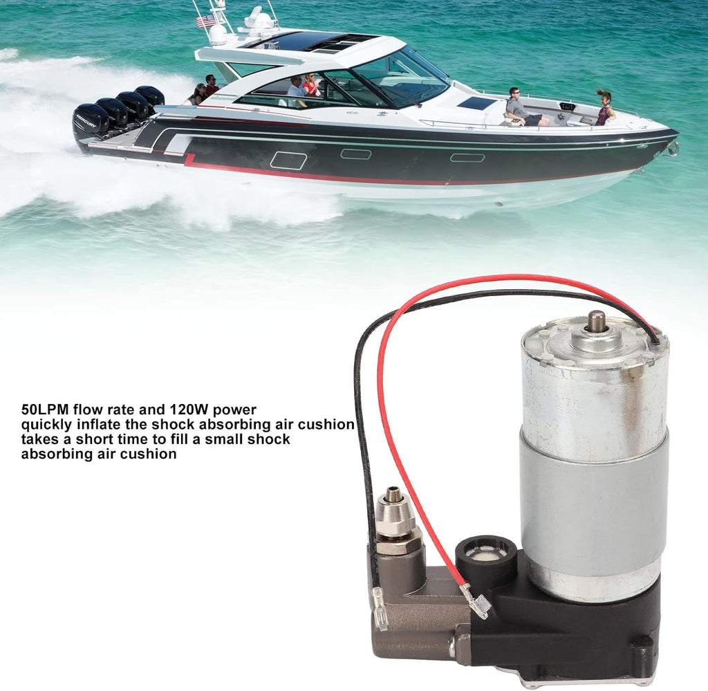 Rv Cushion inflator Pump, 120w 50lpm 24v Lumbar Support for Truck Boat rv Pressure Adjustment System