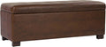 HomePop Large Tufted Storage Bench - Antique Brown