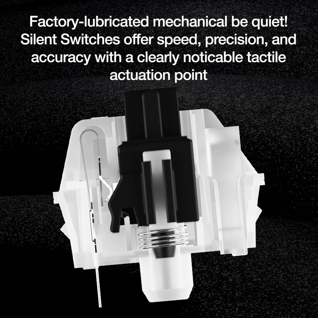be quiet! Dark Mount Mechanical Keyboard | Tactile | Hot-Swappable Lubricated Silent Switches | Detachable Numpad and Media Dock | Programmable ARGB Keys | Quality PBT Double Shot Keycaps | BT002US