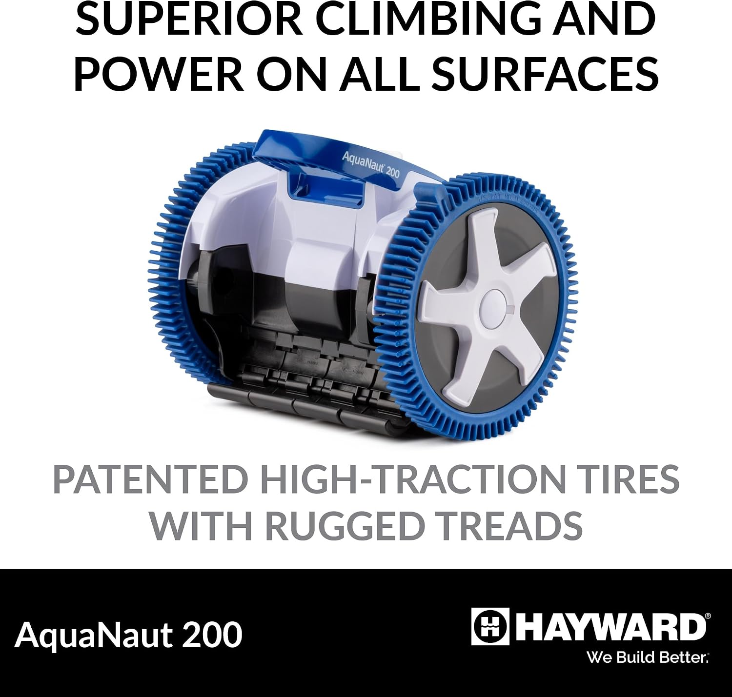Hayward Aquanaut 200 Suction Pool Cleaner for In-Ground Pools up to 16 x 32 ft (Automatic Pool Vacuum) W3PHS21CST