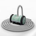 (2025 Upgrade) VINGLI Pool Vacuum Cleaner, Suction Side Wall-Climbing Sweeper for Ground&Inground Pools, Automatic Pool Vacuum with 39.6ft Tangle-Free Hose (Mint Green&Gray)