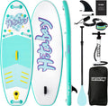 Kids Paddle Board with SUP Accessories, Child Paddle Board Durable, Lightweight, Stable Design, Wide Non-Slip Deck, 7ft 7.6ft 8ft 9.6ft Inflatable Paddle Boards for Kids & Youth