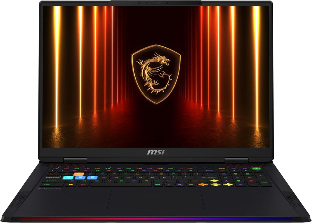 msi Raider 18 HX AI 18' 120Hz UHD+ Gaming Laptop: Intel Core U9-285HX, NVIDIA Geforce RTX 5090, 64GB DDR5, 2TB NVMe SSD, Thunderbolt 5, Wi-Fi 7, Win 11 Pro: Black A2XWJG-069US
