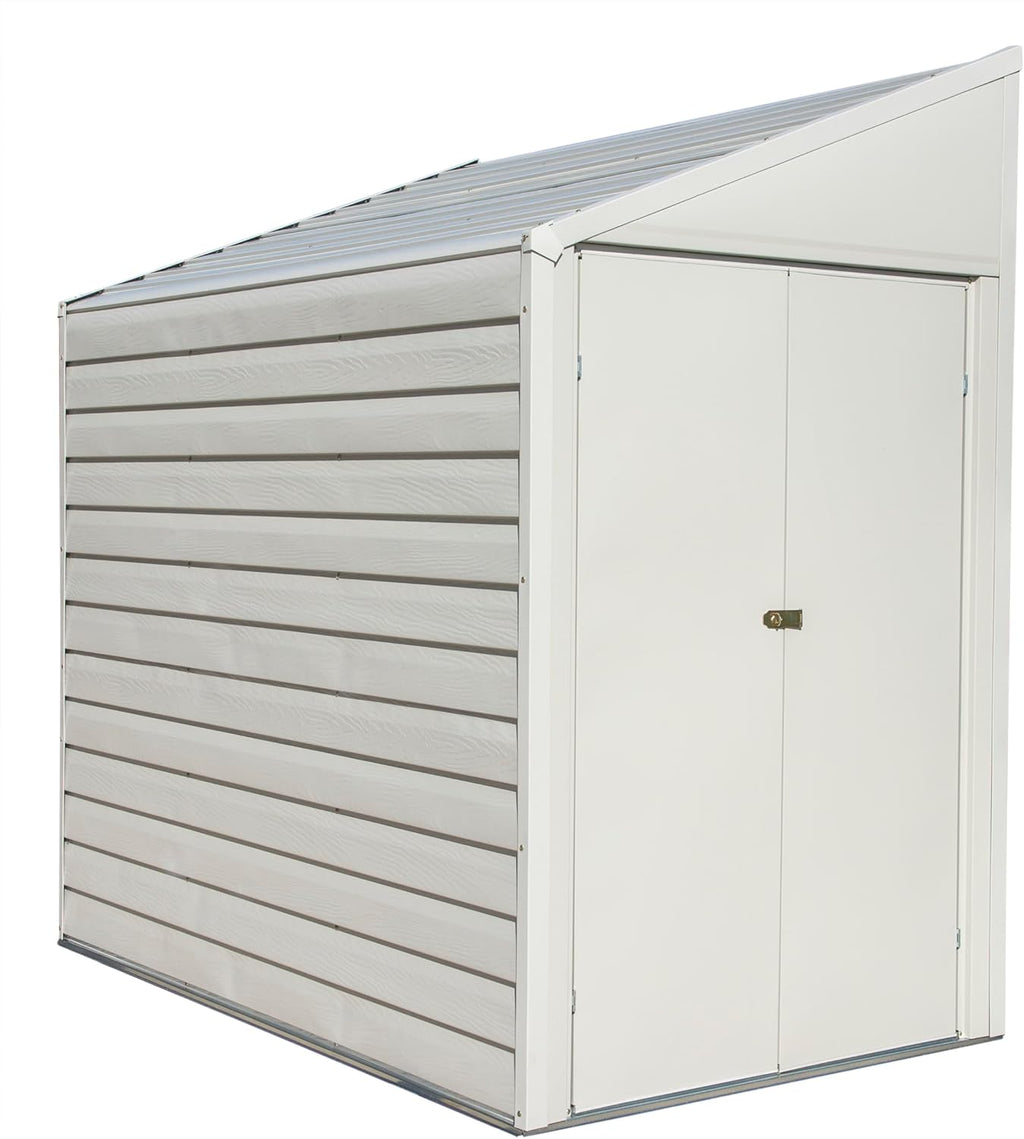 Arrow Shed YS47-A Compact Galvanized Steel Storage Shed with Pent Roof, 4' x 7'