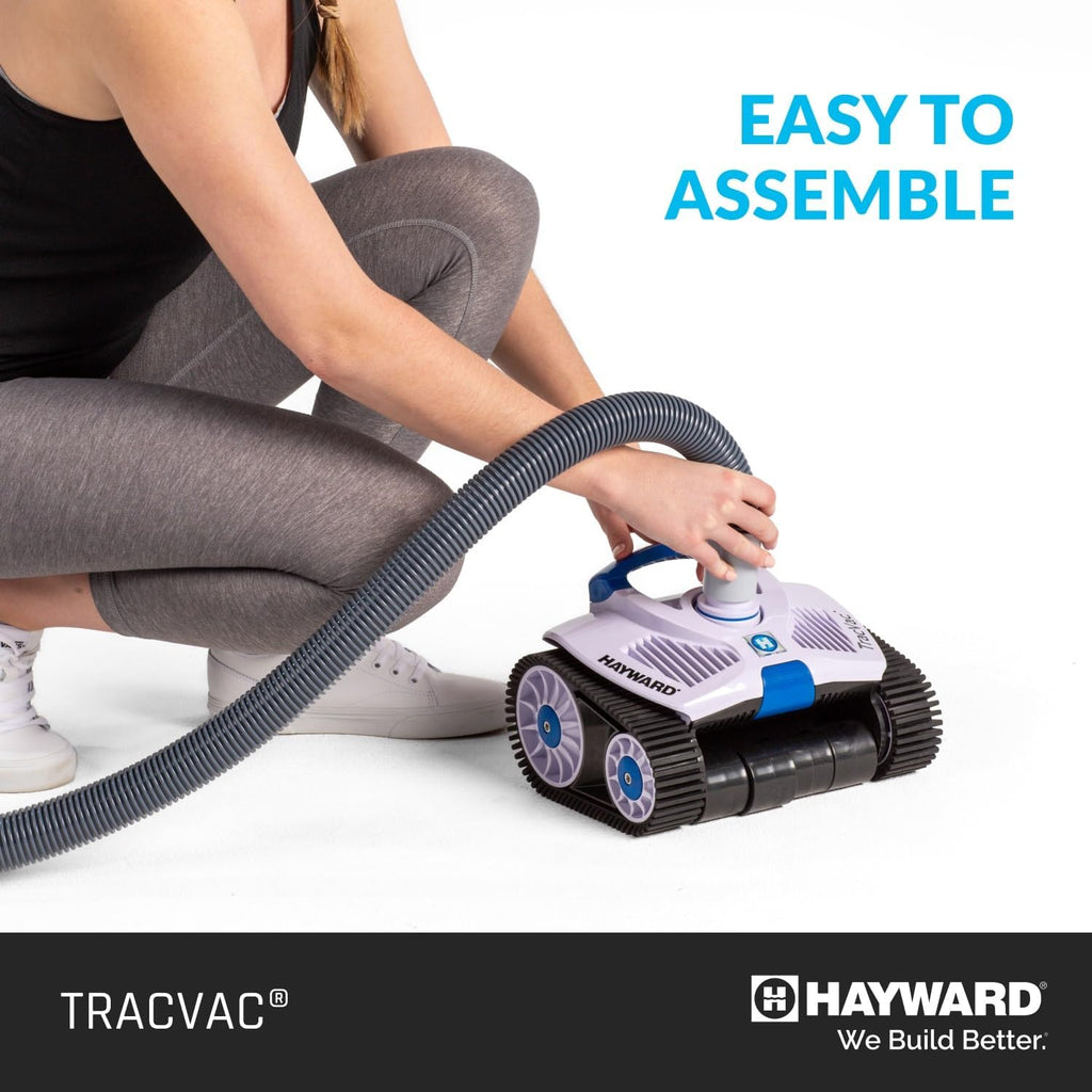 Hayward TracVac Pool Vacuum for Inground Pools Suction Pool Cleaner (Easy Install, No Batteries Needed with 38.83 Ft Hose and Install Kit)