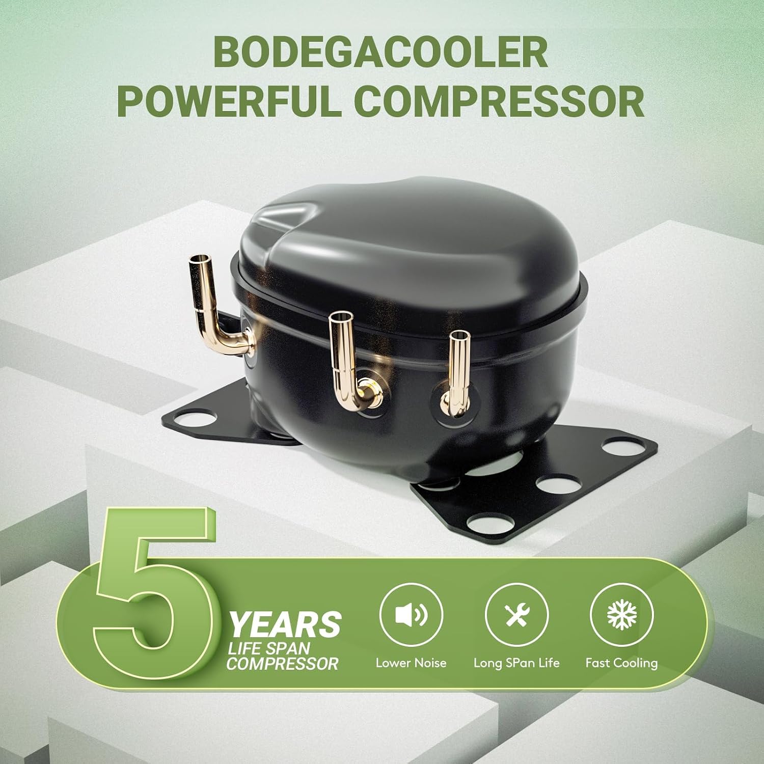 BODEGACOOLER 12V Portable Refrigerator, 42Quart Dual Zone Car Refrigerator, RV Car Fridge APP Control, -4℉-68℉Portable Freezer 12/24V DC 100-240V AC for Outdoor Camping Travel Vehicles Home Use