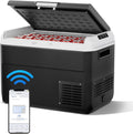 EKOJUCE 12 Volt Car Refrigerator, 54 Quart Electric Compressor Cooler with 12/24V DC & 110-240V AC, Car Fridge -4~68°F, Car Cooler APP Control, Portable Refrigerator for Travel, Truck, Camping, RV