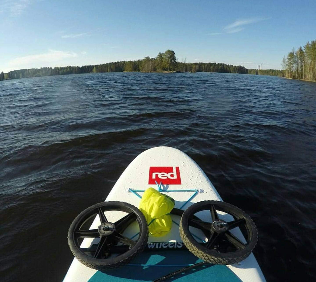 SUP Wheels Evolution X | Extra Wide Carrier| Inflatable Board Carrier and Bike Trailer