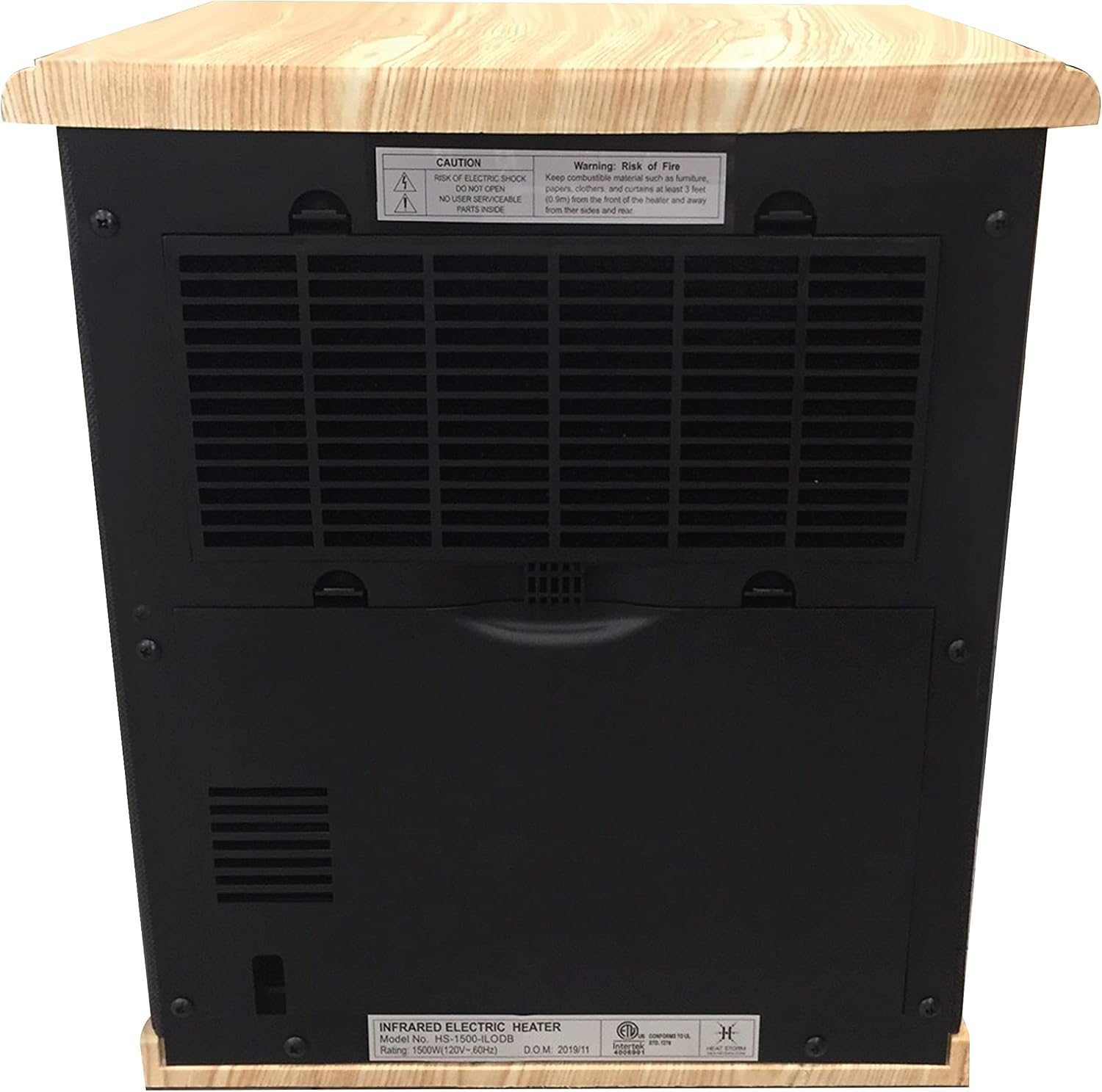 Heat Storm Portable Electric Space Heater, 1500-Watt Cabinet Infrared Quartz Element Heater With Digital Thermostat, Remote Control, washable Filter Modern Design (Beige), 17x14x12 in