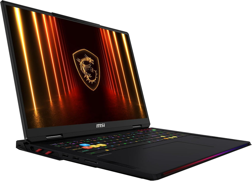 msi Raider 18 HX AI 18' 120Hz UHD+ Gaming Laptop: Intel Core U9-285HX, NVIDIA Geforce RTX 5090, 64GB DDR5, 2TB NVMe SSD, Thunderbolt 5, Wi-Fi 7, Win 11 Pro: Black A2XWJG-069US