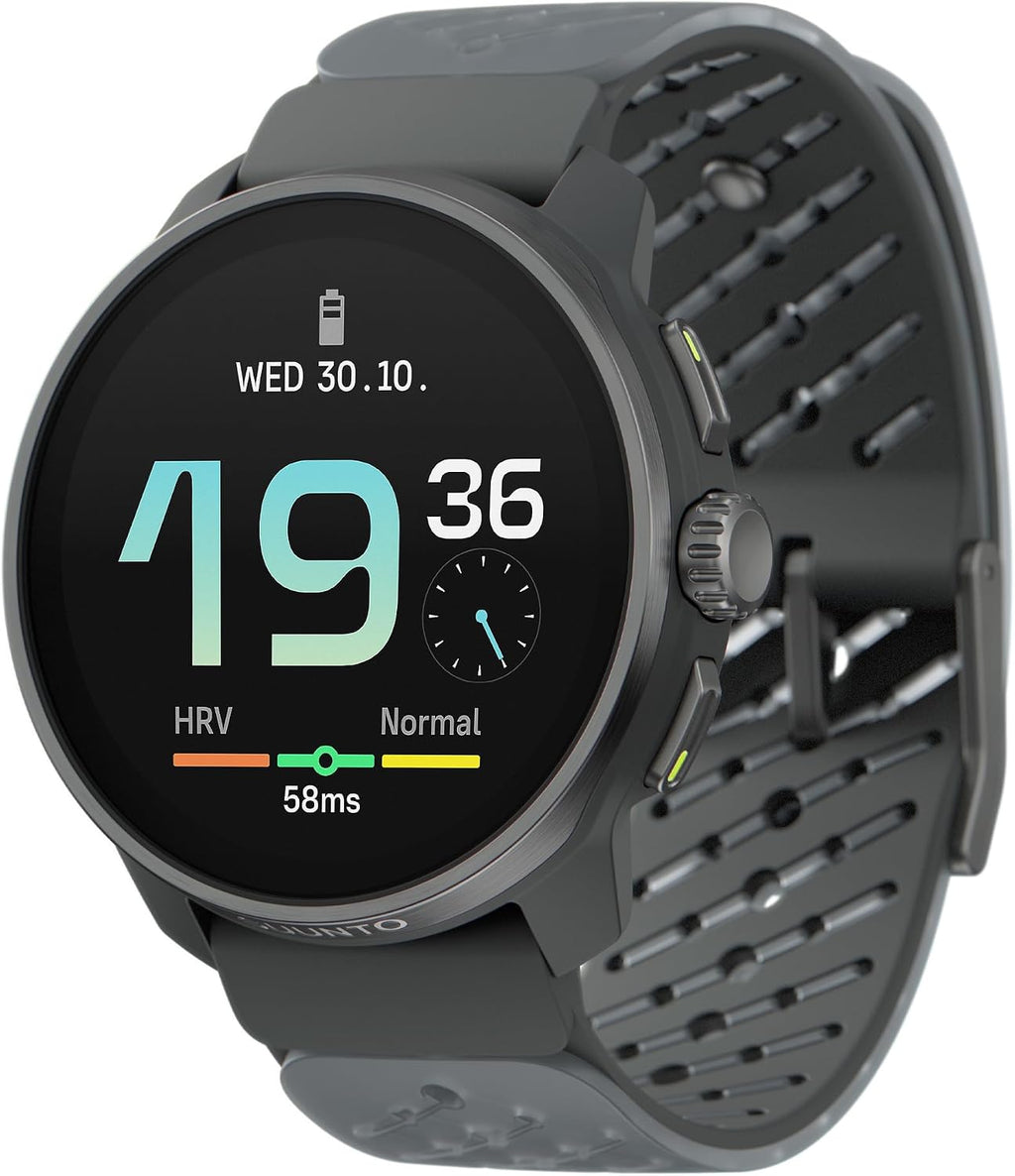 SUUNTO Race S GPS Sports Watch, 1.32' AMOLED Touchscreen w/Crown Button, 13 Days Battery Life, Training & Sleep Health Tracking, Dual-GNSS, 32GB Global Offline Maps, Lightweight for Running, Graphite