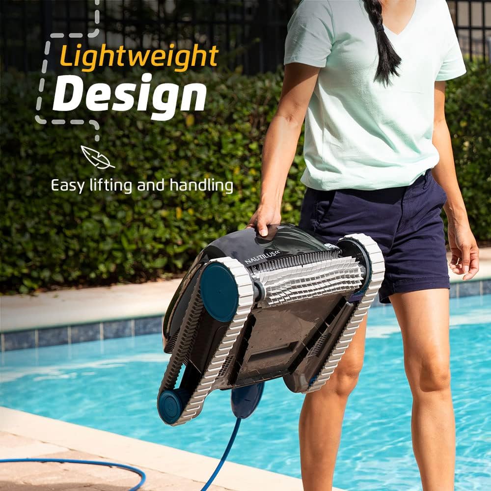 Dolphin Nautilus CC Automatic Robotic Pool Vacuum Cleaner Includes Ultra-Fine Filters for an Ultimate Clean, Ideal for In-Ground Pools up to 33 FT in Length