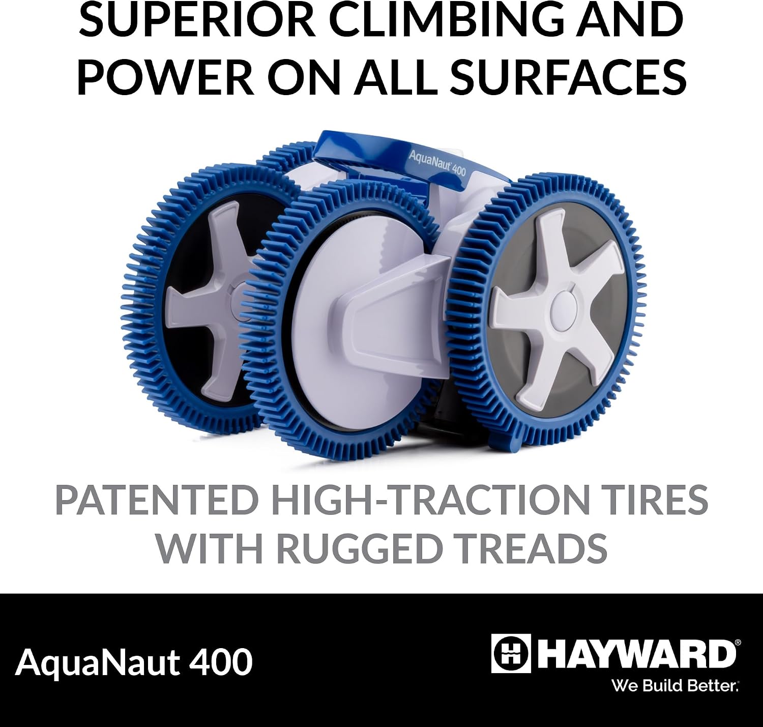Hayward Aquanaut 400 Suction Pool Cleaner for In-Ground Pools up to 20 x 40 ft (Automatic Pool Vacuum) W3PHS41CST