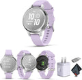Garmin Lily 2 Active Small and Stylish Smartwatch Up to 9 Days Battery Life Built-in GPS Hidden Display Patterned Lens Purple Jasmin 010-02891-01 Health and Fitness Smart Watch Bundle for Women