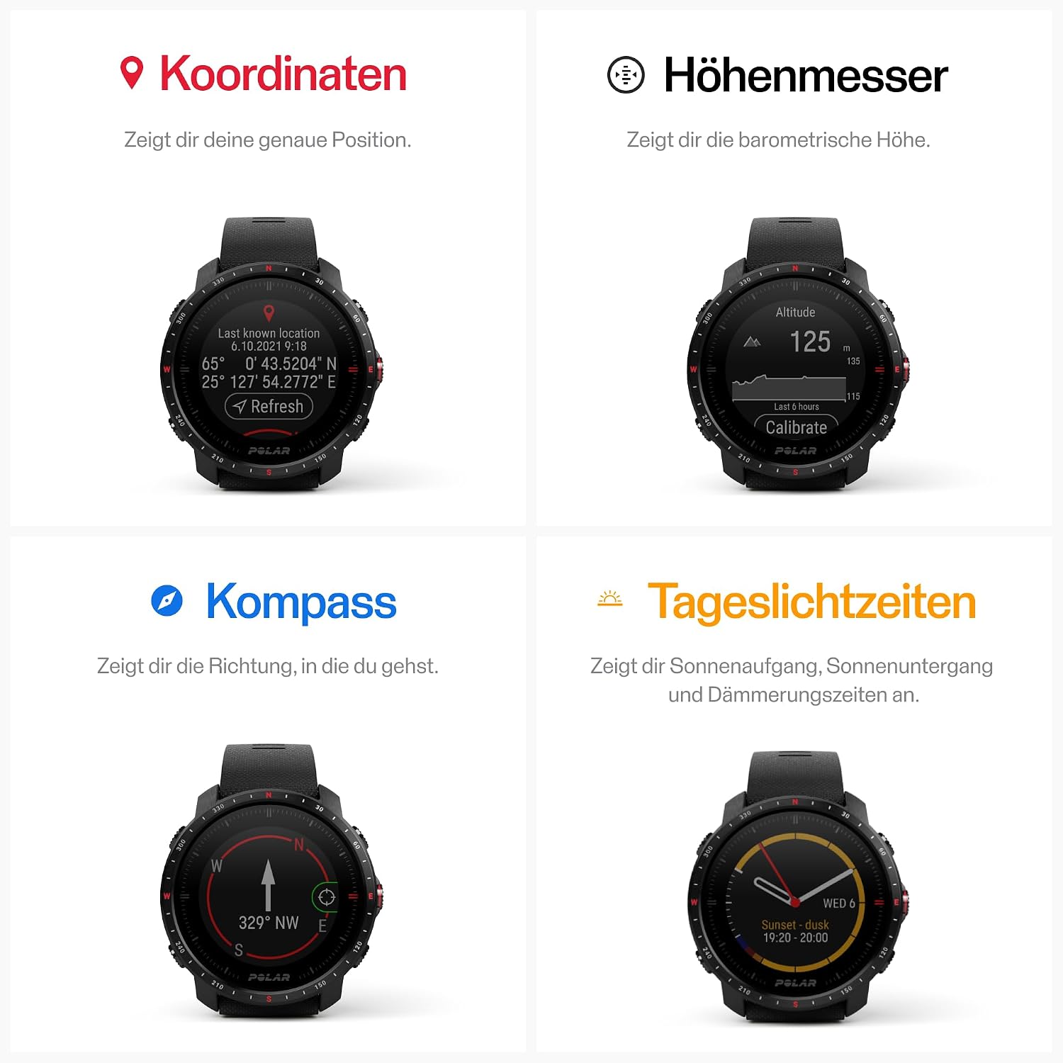 POLAR Grit X Pro - GPS Multisport Smartwatch - Military Durability, Sapphire Glass, Wrist-Based Heart Rate, Long Battery Life, Navigation - Ideal for Outdoor Sports, Trail Running, Hiking, Black