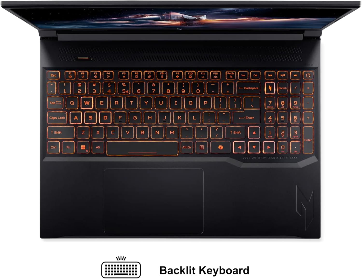 acer Nitro V 16 AI Gaming Laptop 16' WUXGA IPS 180Hz AMD Zen 4 6-core Ryzen 5 240 32GB DDR5 2TB SSD GeForce RTX 5050 (Up to 421 AI Tops) Backlit Win11Pro w/ICP Hub