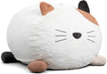 Big Joe Wild Things Foam Filled Animal Bean Bag Chair with Removable Cover, Francesca Feline Snugglepuff, Soft Faux Fur, 4 feet Big