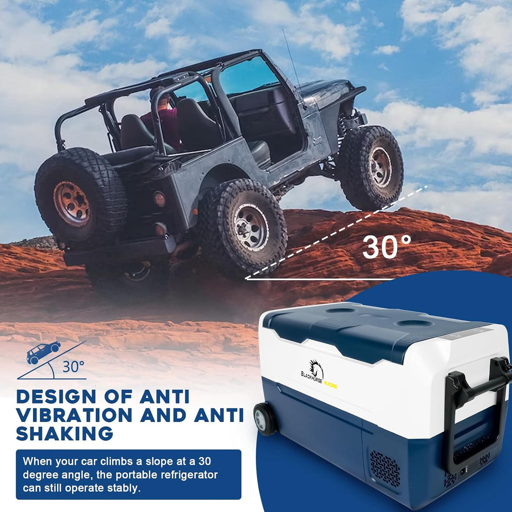 12 Volt Car Refrigerator, 37 Quart(35L) Portable Freezer Car Fridge Large Zone WIFI APP Control, -4℉-68℉ Electric Compressor Cooler 12/24V DC and 100-240V for Outdoor, Camping, Travel, RV, Truck, Home