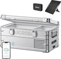 ICECO APL20 Portable Refrigerator Freezer, 21Qt 12v Aluminum Freezer with SECOP Nano Compressor, -4℉~68℉, APP Control,12v Fridge freezer for Outdoor, Camping AC&DC|With Magnetic Battery+Solar Panel