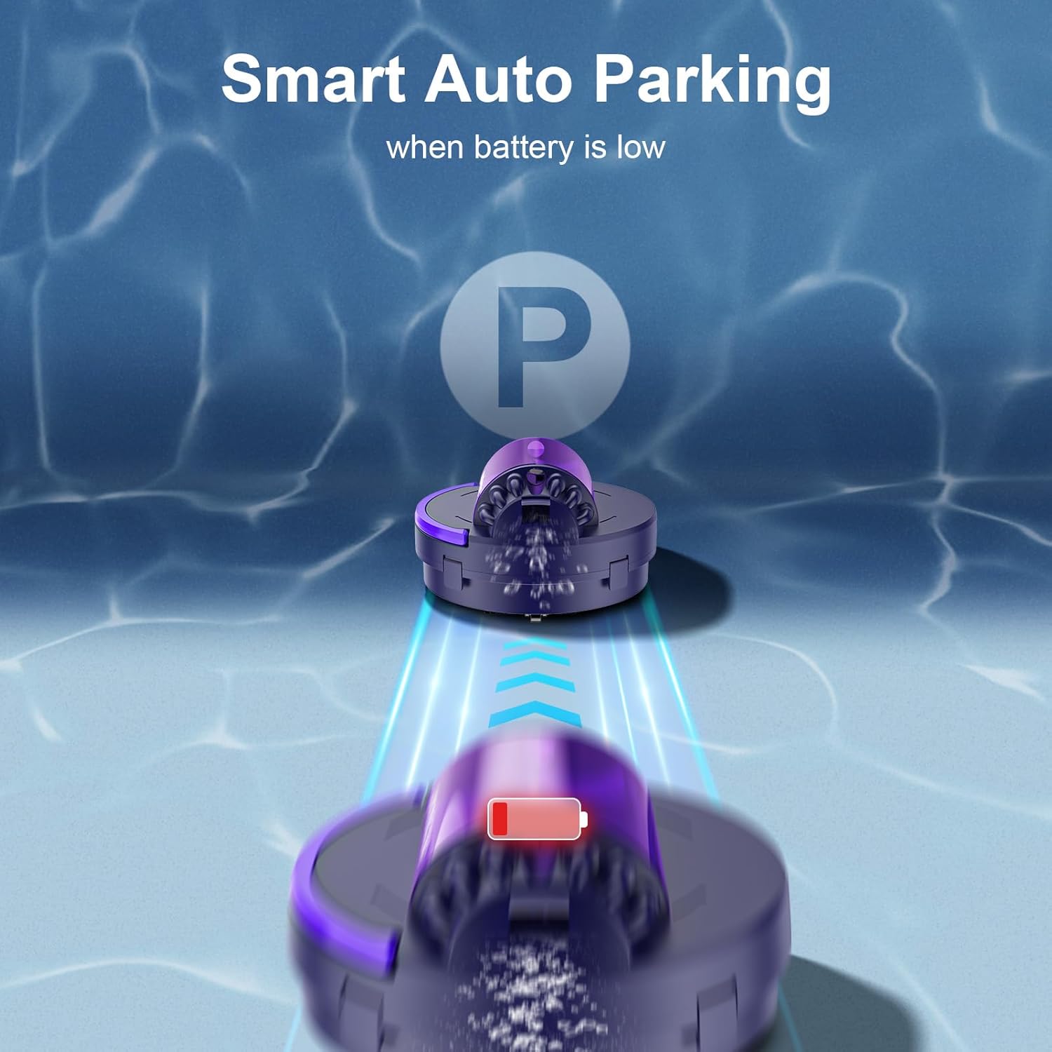 X1 Robotic Pool Vacuum for Above Ground Pool, Automatic Cordless Pool Cleaner with 45W Dual-Motor, Ideal for Above-Ground Flat Pool, 2L Debris Capacity