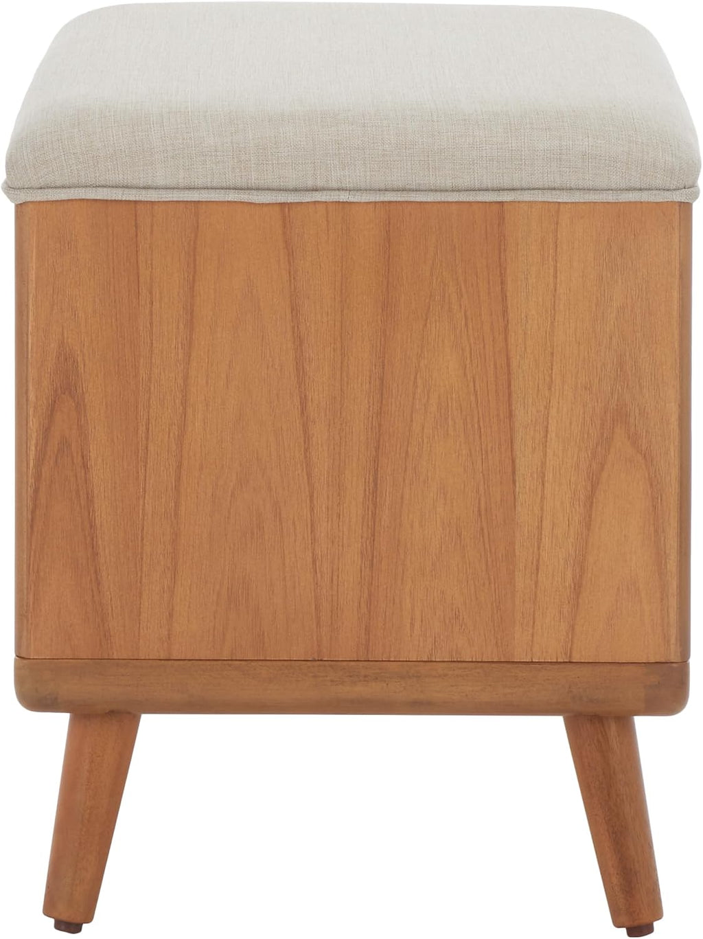 SAFAVIEH Home Collection Solo Cream/Natural Open Shelf Bench with Cushion